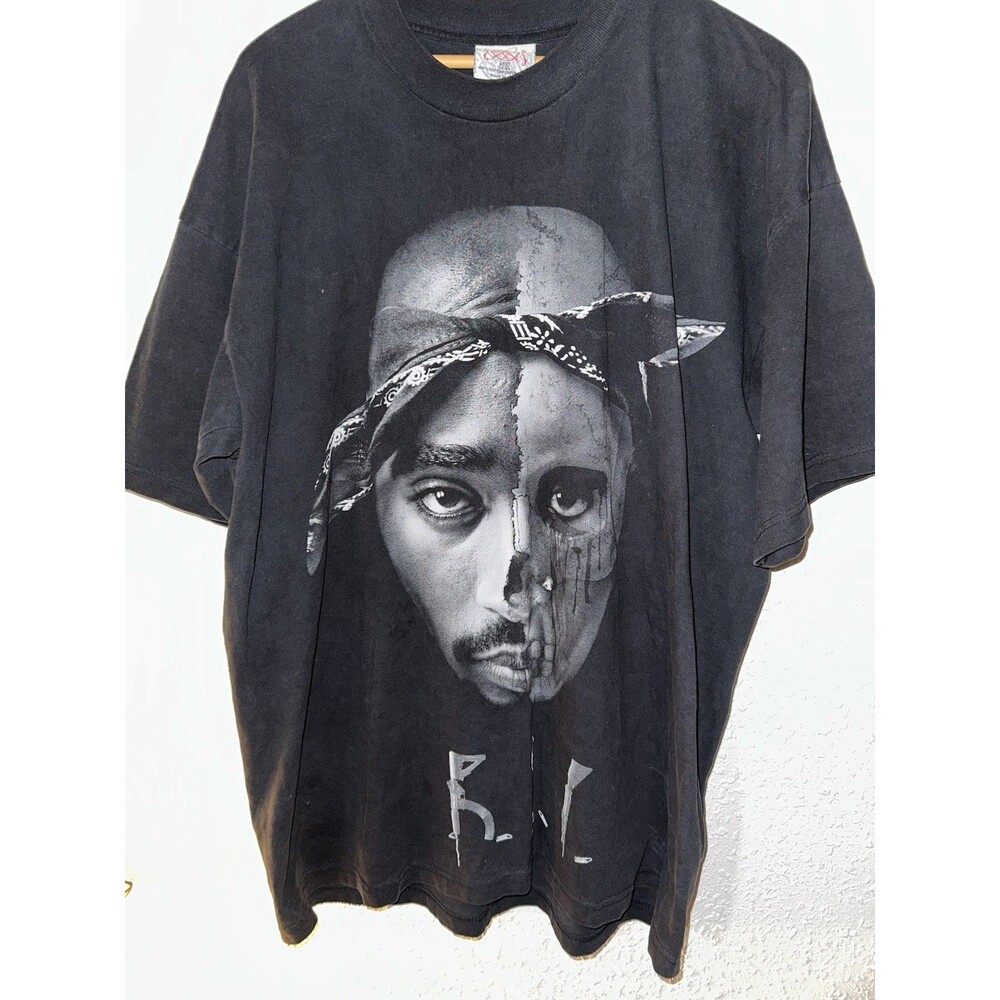 Vintage Tupac Shakur RIP Y2K Hip Hop Rap Shirt Street Certified Men’s Sz 2XL USA